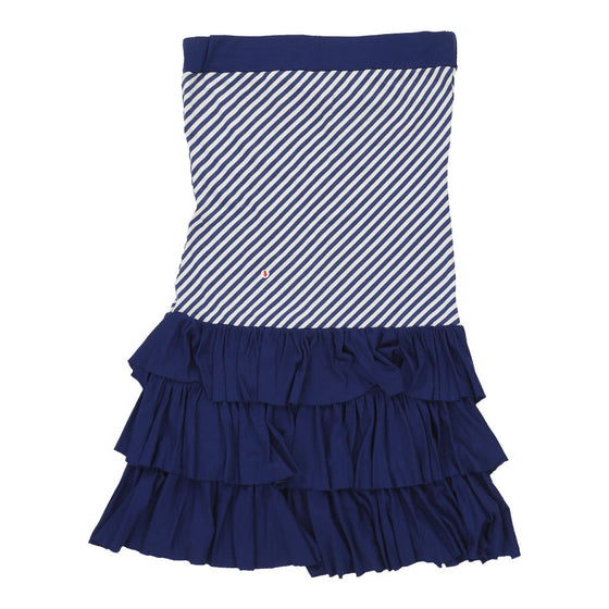 Melrose Strapless Dress - Medium Blue Cotton strapless dress Melrose   