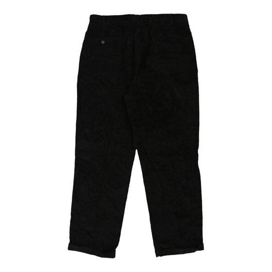 Vintage Geoffrey Beene Cord Trousers - 35W 30L Black Cotton cord trousers Geoffrey Beene   