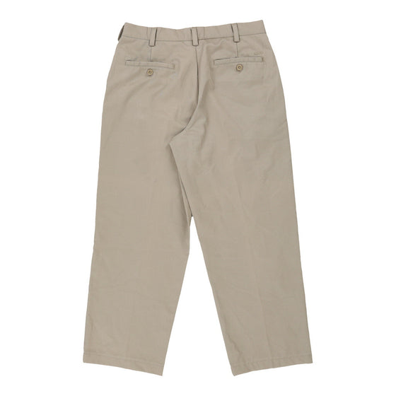 Vintage Izod Trousers - 32W 27L Beige Cotton trousers Izod   