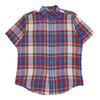 Chaps Ralph Lauren Checked Short Sleeve Shirt - Large Red Cotton short sleeve shirt Chaps Ralph Lauren   