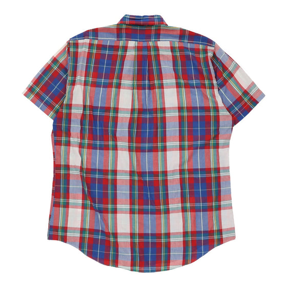 Chaps Ralph Lauren Checked Short Sleeve Shirt - Large Red Cotton short sleeve shirt Chaps Ralph Lauren   