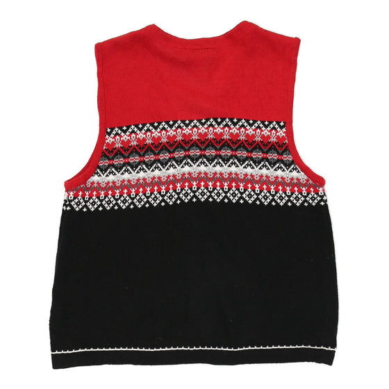 Vintage Liz Claiborne Sweater Vest - Medium Block Colour Cotton sweater vest Liz Claiborne   