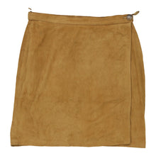  Vintage Unbranded Skirt - 30W UK 10 Brown Suede skirt Unbranded   