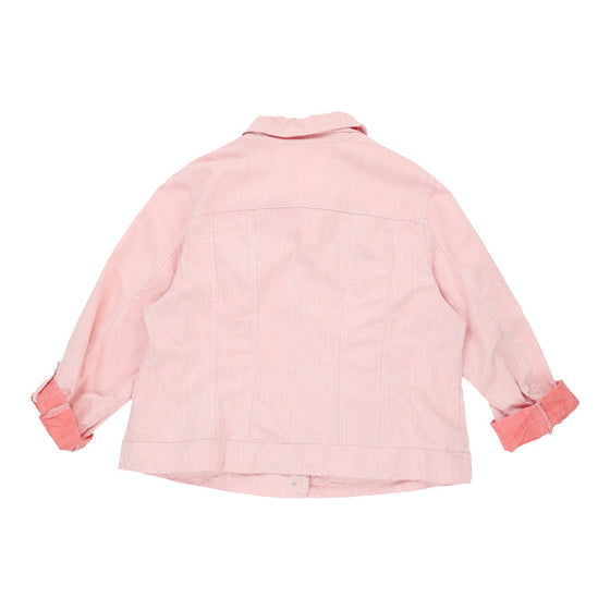 Roz & Ali Denim Jacket - XL Pink Cotton denim jacket Roz & Ali   