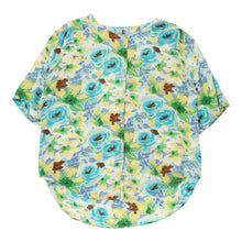  Nicol Floral Patterned Shirt - Large Blue Viscose patterned shirt Nicol   