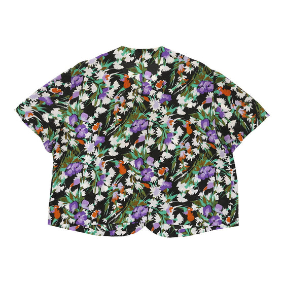 Unbranded Floral Patterned Shirt - XL Black Polyester patterned shirt Unbranded   