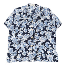  Carolina Pedrjoni Floral Patterned Shirt - Large Blue Polyester patterned shirt Carolina Pedrjoni   