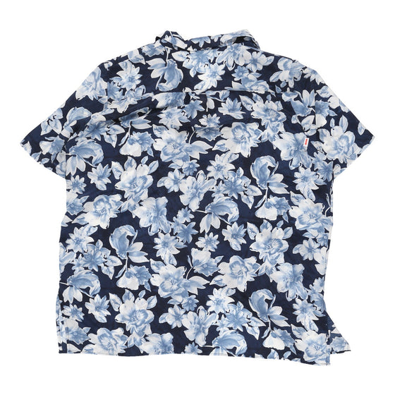 Carolina Pedrjoni Floral Patterned Shirt - Large Blue Polyester patterned shirt Carolina Pedrjoni   