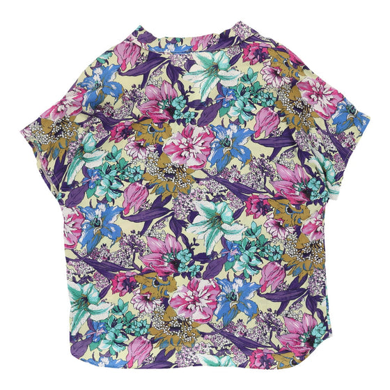 Unbranded Floral Patterned Shirt - XL Pink Polyester patterned shirt Unbranded   