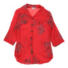 San Yun Patterned Shirt - Small Red Polyester patterned shirt San Yun   