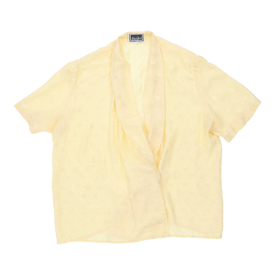 Luisa Spagnoli Blouse - Large Yellow Polyester blouse Luisa Spagnoli   
