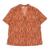 Unbranded Patterned Shirt - XL Orange Cotton patterned shirt Unbranded   