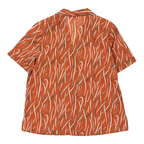 Unbranded Patterned Shirt - XL Orange Cotton patterned shirt Unbranded   