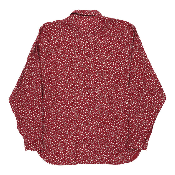 Unbranded Patterned Shirt - Large Red Polyester patterned shirt Unbranded   