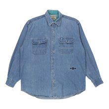  Vintage Wrangler Denim Shirt - XL Blue Cotton denim shirt Wrangler   