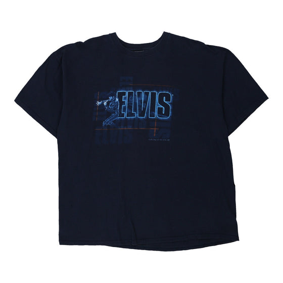 Elvis Gildan Band T-Shirt - 2XL Navy Cotton t-shirt Gildan   