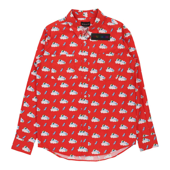 Haley Elsaesser Patterned Shirt - Small Red Cotton patterned shirt Haley Elsaesser   