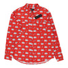 Haley Elsaesser Patterned Shirt - Medium Red Cotton patterned shirt Haley Elsaesser   
