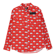  Haley Elsaesser Patterned Shirt - Medium Red Cotton patterned shirt Haley Elsaesser   