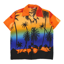  Alvish Hawaiian Shirt - Large Orange Polyester hawaiian shirt Alvish   