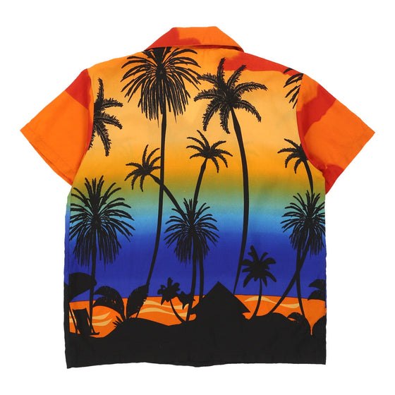 Alvish Hawaiian Shirt - Large Orange Polyester hawaiian shirt Alvish   