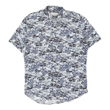  Coastaoro Patterned Shirt - Medium Blue Cotton patterned shirt Coastaoro   