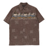 George Hawaiian Shirt - Medium Brown Cotton hawaiian shirt George   