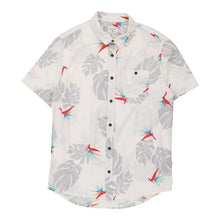  Quiksilver Patterned Shirt - Small White Cotton patterned shirt Quiksilver   