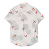 Quiksilver Patterned Shirt - Small White Cotton patterned shirt Quiksilver   