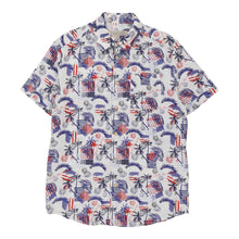  Island Republic Patterned Shirt - Medium White Cotton patterned shirt Island Republic   