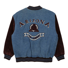 Arizona Jeans Company Petite Varsity Jacket - Medium Blue Cotton varsity jacket Arizona Jeans Company   