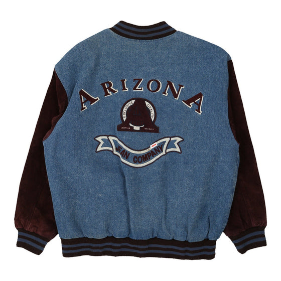 Arizona Jeans Company Petite Varsity Jacket - Medium Blue Cotton varsity jacket Arizona Jeans Company   