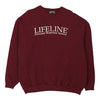 Lifeline Lee Graphic Sweatshirt - XL Red Cotton Blend sweatshirt Lee   