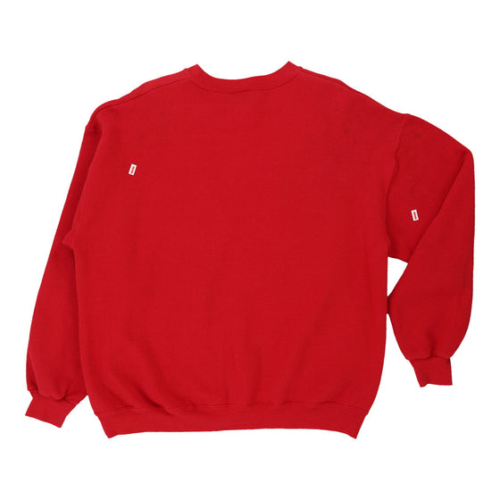 Ball State University Lee College Sweatshirt - Large Red Cotton Blend sweatshirt Lee   