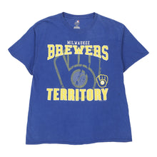  Vintage Milwaukee Brewers Mlb T-Shirt - Large Blue Cotton t-shirt Mlb   