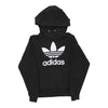 Adidas Spellout Hoodie - XS Black Cotton hoodie Adidas   