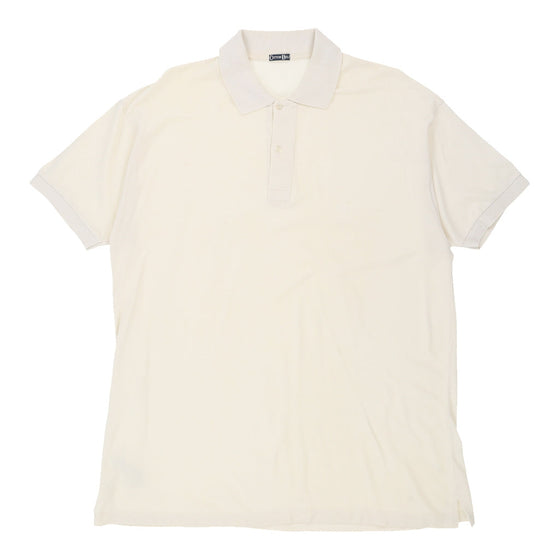 Vintage Cotton Belt Polo Shirt - 2XL Cream Cotton polo shirt Cotton Belt   