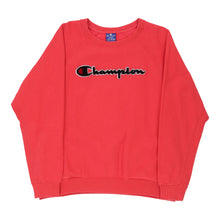  Vintage Champion Sweatshirt - Large Red Cotton sweatshirt Champion   