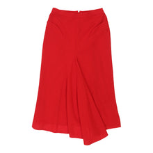  Vintage Unbranded Midi Skirt - 28W UK 8 Red Cotton midi skirt Unbranded   