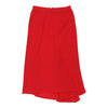 Vintage Unbranded Midi Skirt - 28W UK 8 Red Cotton midi skirt Unbranded   