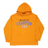 Berlin Champion USA Unbranded Hoodie - Small Orange Cotton hoodie Unbranded   