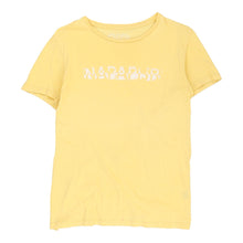  Vintage Napapijri T-Shirt - Small Yellow Cotton t-shirt Napapijri   