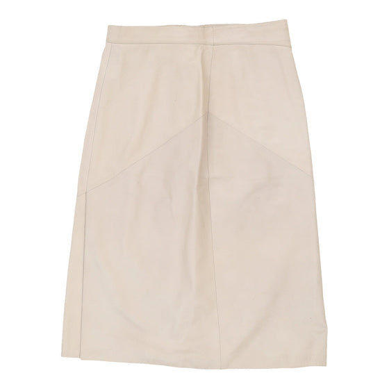 Vintage Unbranded Skirt - Small UK 10 Beige Cotton skirt Unbranded   