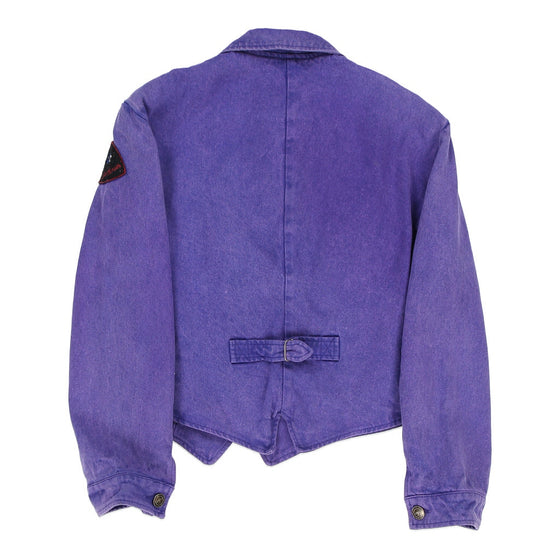 Vintage Krizia Denim Jacket - XL Purple Cotton denim jacket Krizia   