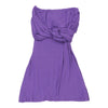 Vintage Unbranded Strapless Top - XS Purple Cotton strapless top Unbranded   