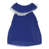 Vintage Unbranded Strapless Dress - Medium Blue Viscose strapless dress Unbranded   