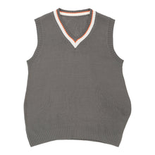  Vintage Unbranded Sweater Vest - 3XL Grey Cotton sweater vest Unbranded   