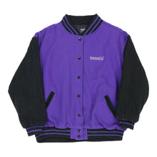  Vintage American Girl Varsity Jacket - Large Purple Wool Blend varsity jacket American Girl   