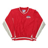 Vintage Big League Softball, Kalamazoo MI Russell Athletic Windbreaker - XL Red Polyester windbreaker Russell Athletic   
