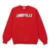 Vintage Louisville Jerzees Sweatshirt - Small Red Cotton sweatshirt Jerzees   